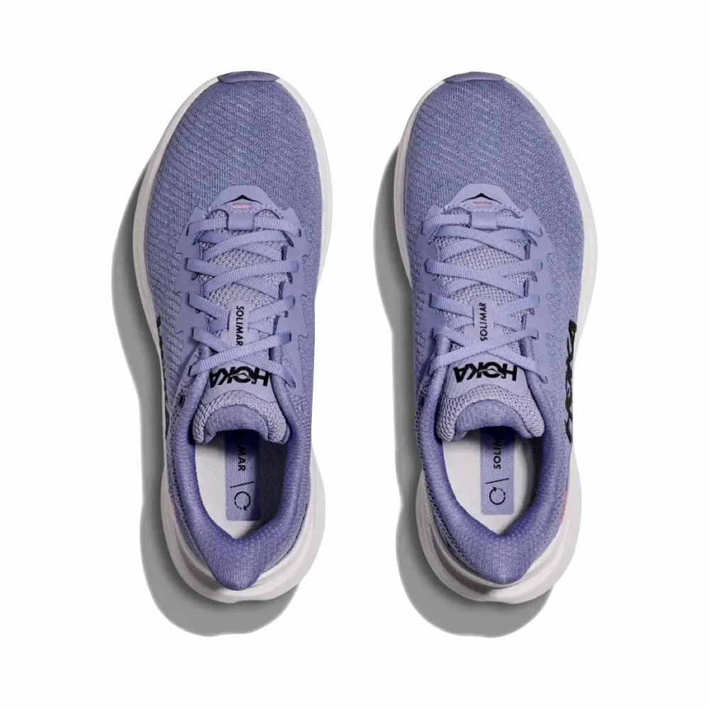 Hoka Women's Solimar Training Sneaker in Wild Indigo/White Comfortable Step