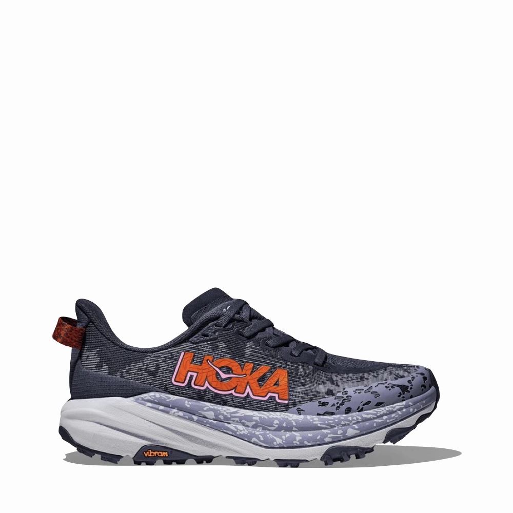 Light Balance Hoka Women's Speedgoat 6 Sneaker in Nautical Dusk/Sea ice