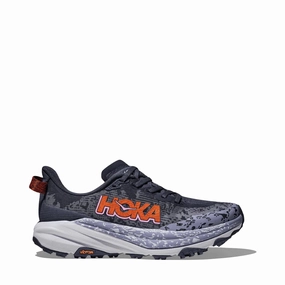 Light Balance Hoka Women's Speedgoat 6 Sneaker in Nautical Dusk/Sea ice