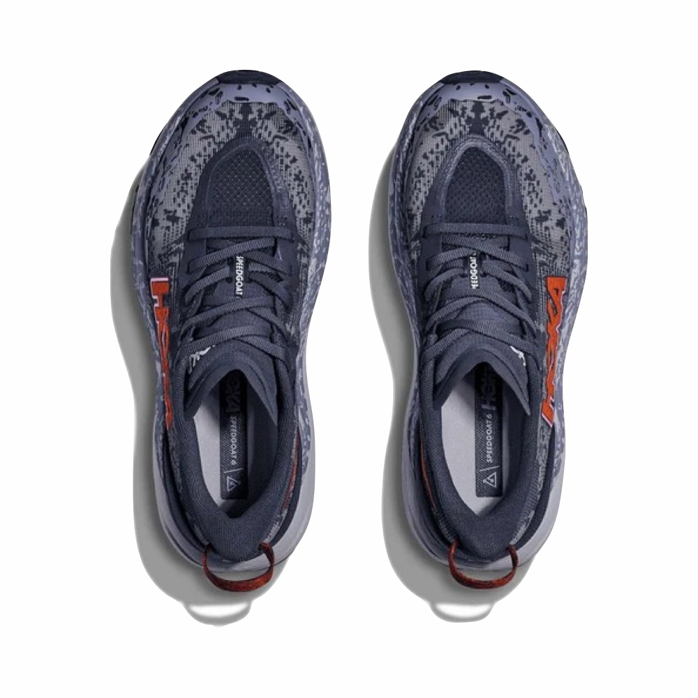 Route Step Urban Essential Hoka Women's Speedgoat 6 Sneaker in Nautical Dusk/Sea ice