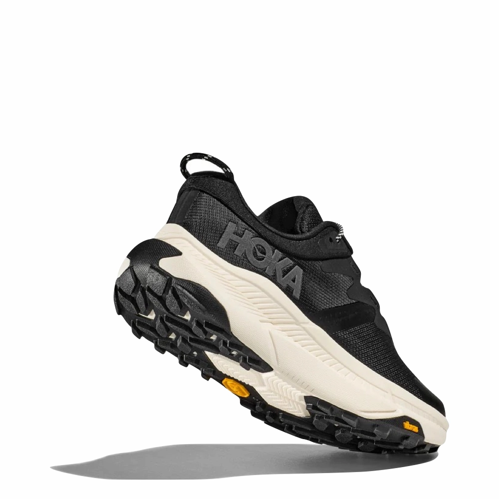 Reinforced toe Hoka Women's Transport Sneaker in Black/Alabaster