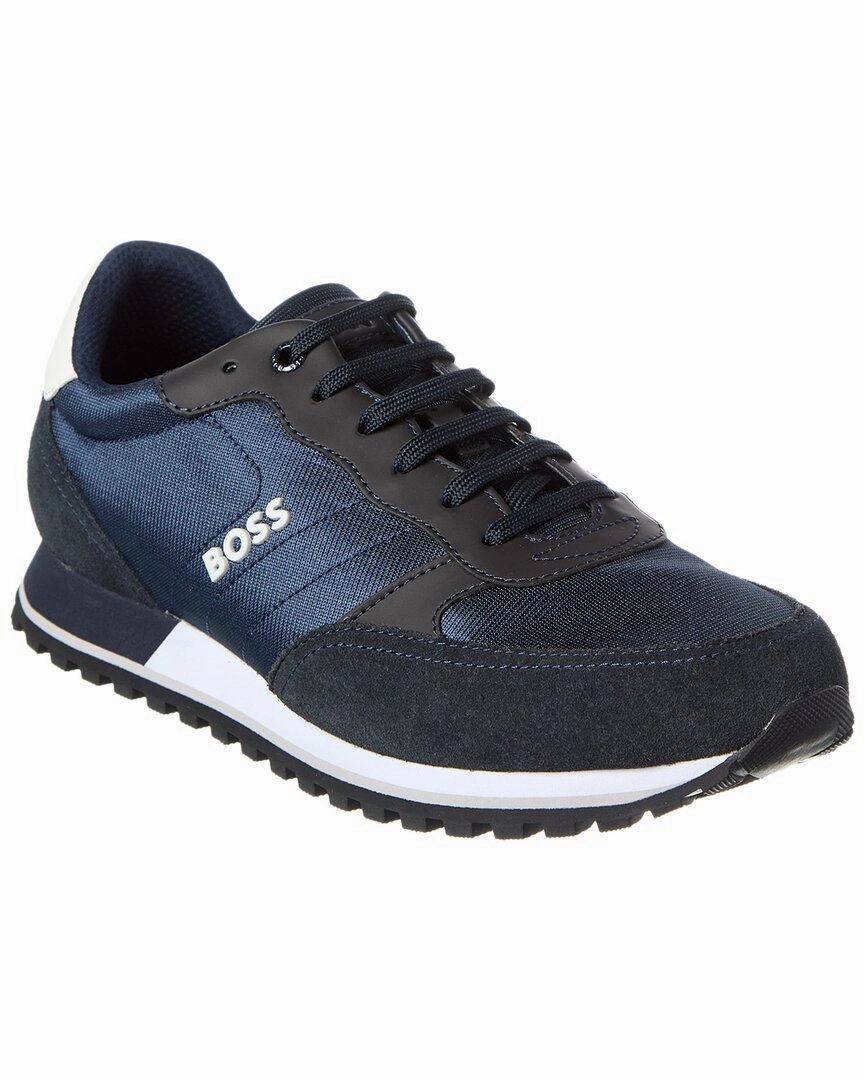 Hugo Boss Parkour Suede Sneaker Dark Accessories