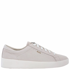 Hugo Boss Tumbled-Leather Trainers amateur runners' shoes