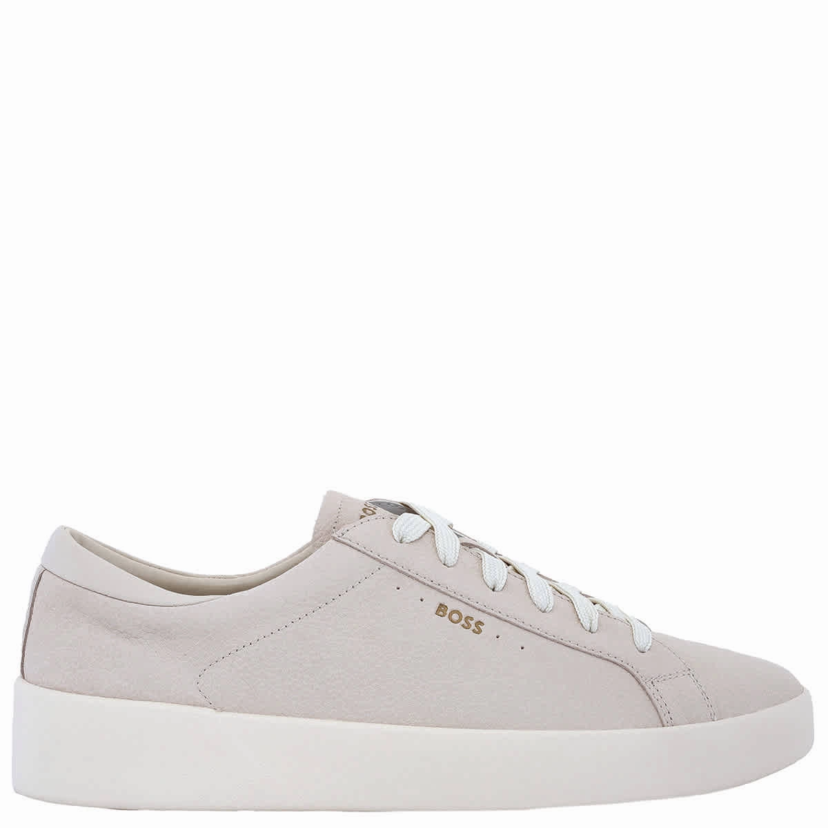 Hugo Boss Tumbled-Leather Trainers amateur runners' shoes