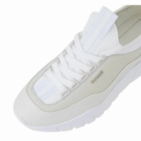 sunny - day running shoes Bally Bikki 6234205 Men's White Lamb Plain Leather Sneakers US 12