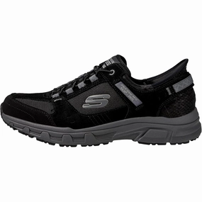 Lightweight Flexibility group running Skechers Oak Canyon Consistent Winne Hands Free Slip-In Black / Charcoal  237450 Men's