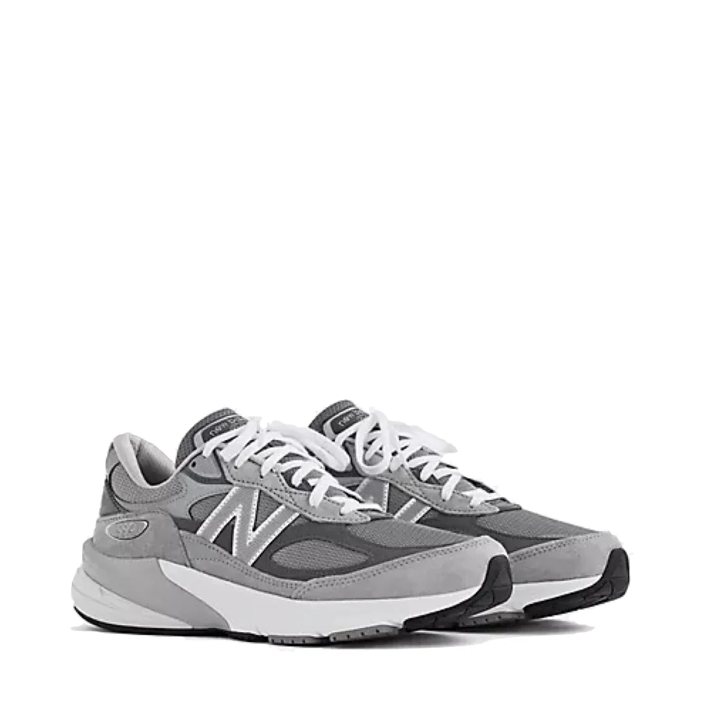 New Balance Men's MADE in USA 990v6 Sneakers in Grey Sustainable Leather Upper