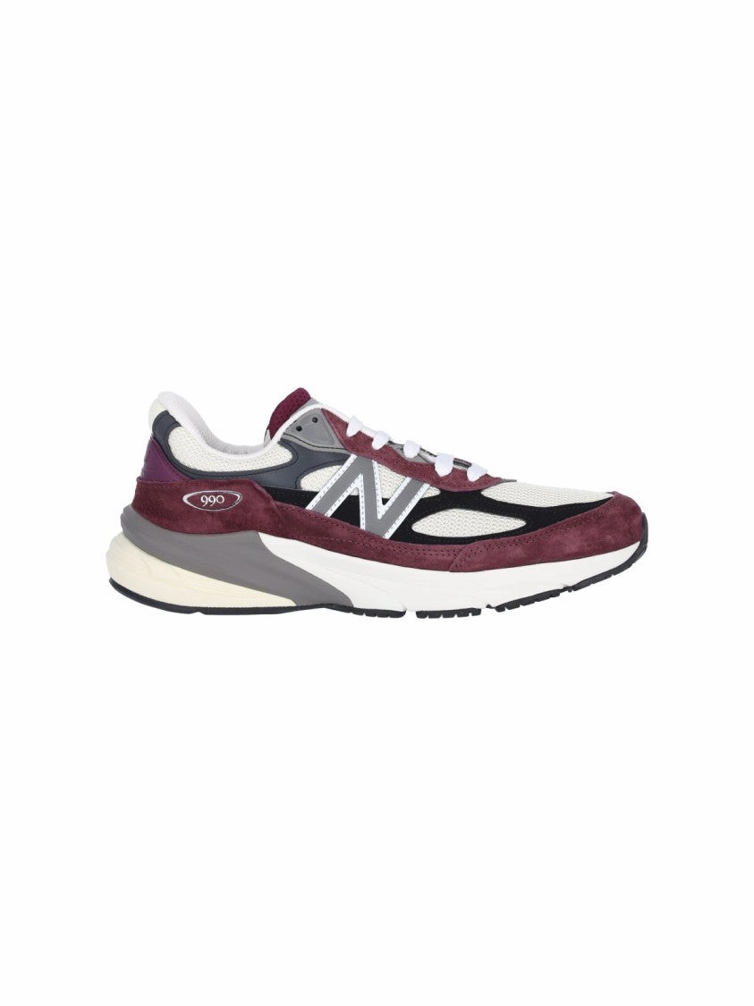 Bordeaux Suede And Mesh Sneakers With Iconic Logo trail - running - shoes lightweight - material - portability shoes
