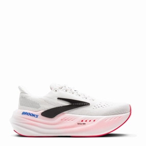 Move Easy Sustainable Choice Brooks Women's Glycerin Max Sneakers in White/Black/Diva Pink