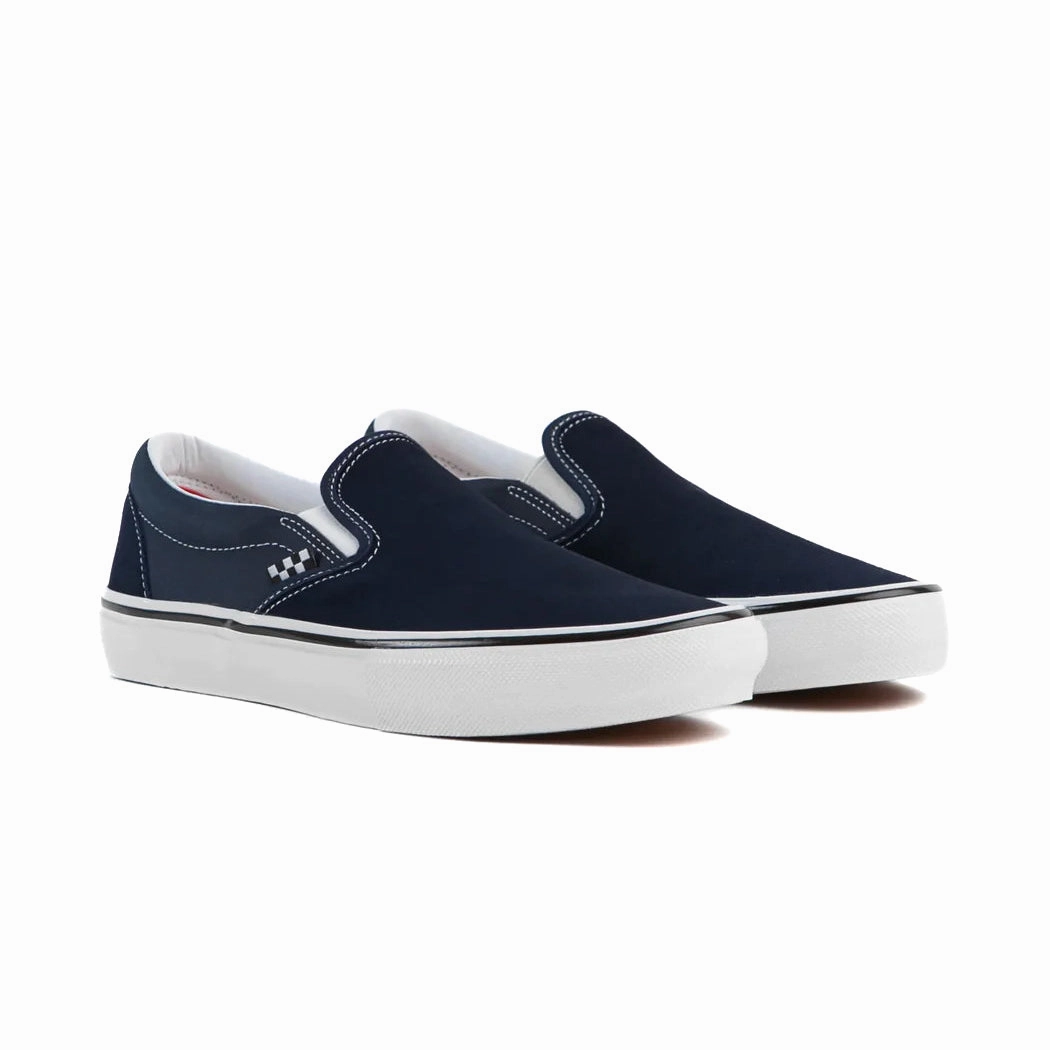 men's style Speed Training Vans - Skate Slip-On (Dress Blues)