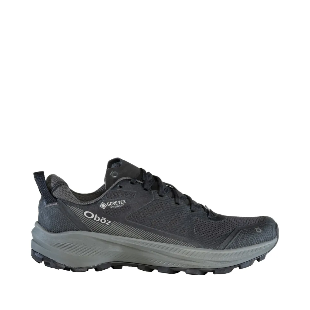 Oboz Men's Katabatic LT Low GTX Waterproof Hiker in Black Sea Track running Bootcamp