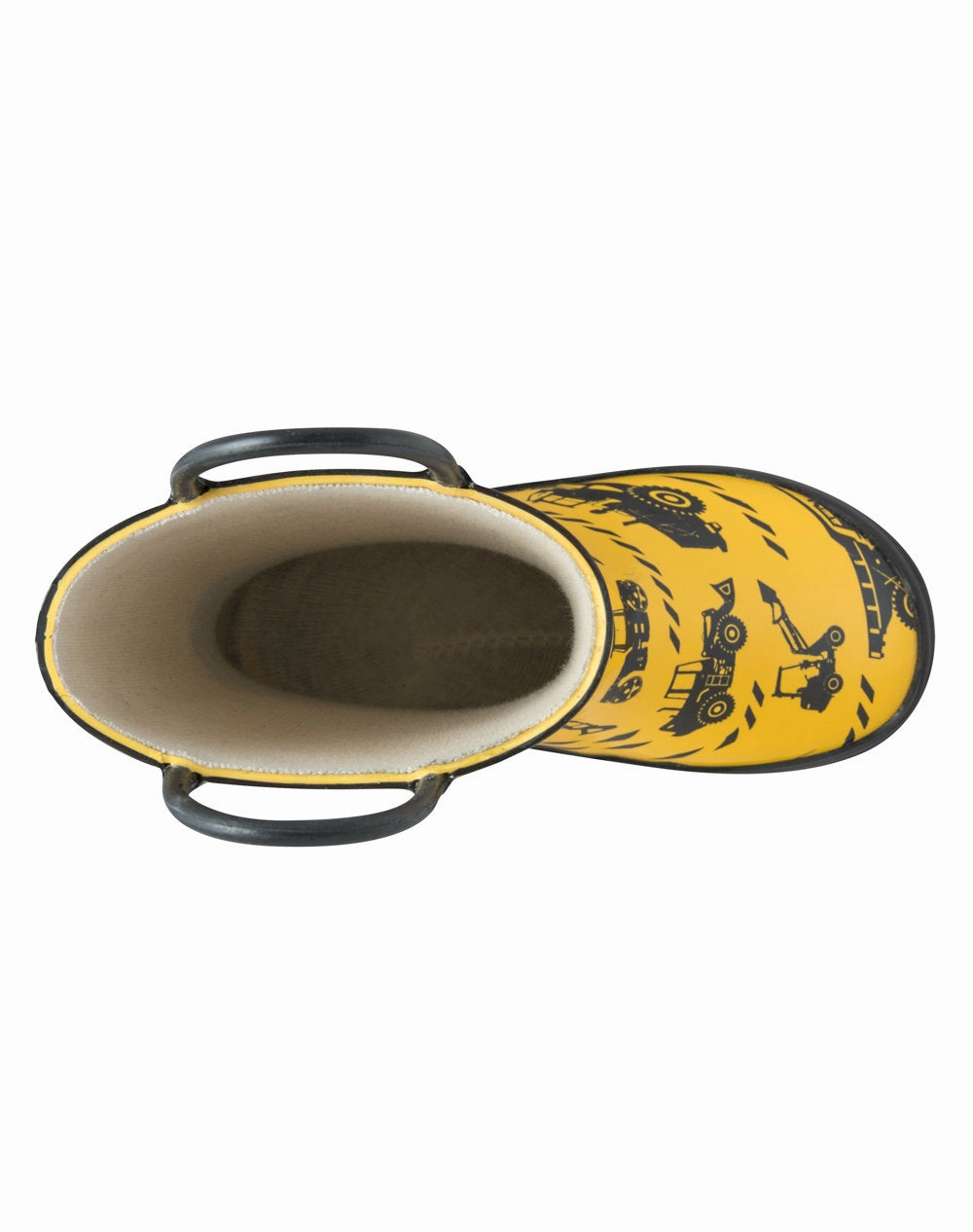 Causal Booties Seasonal Protection Construction Vehicles Loop Handle Rubber Rain Boots