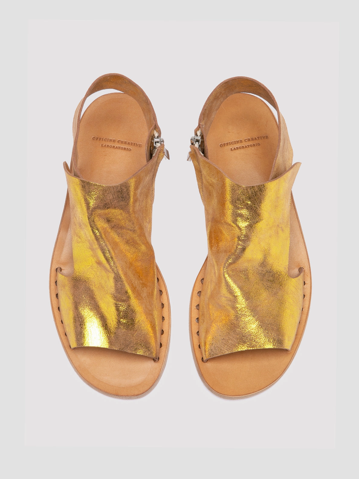Moisture wicking ITACA 033 - Gold Leather Sandals