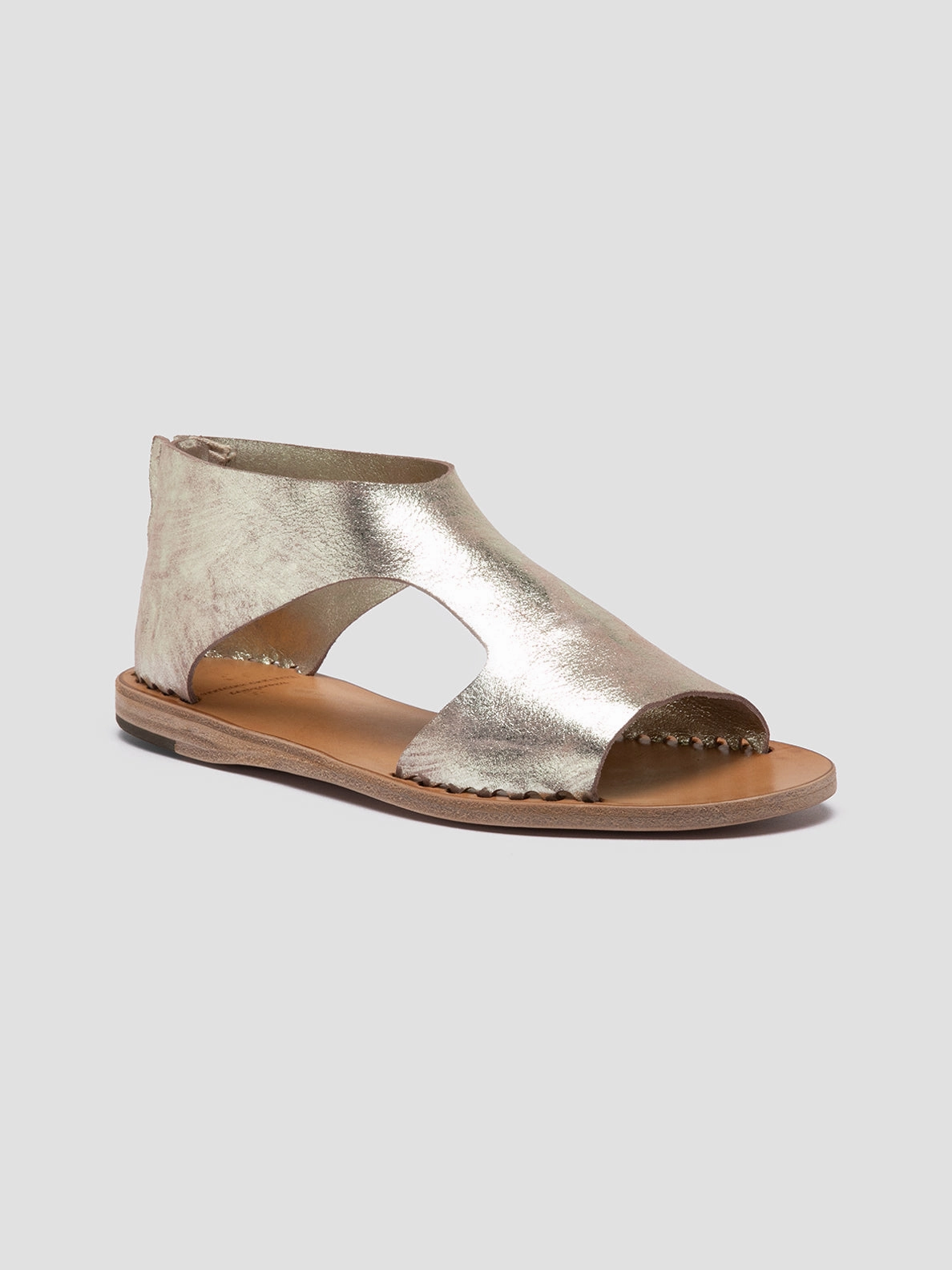 ITACA 047 - Gold Leather Sandals Style Addon