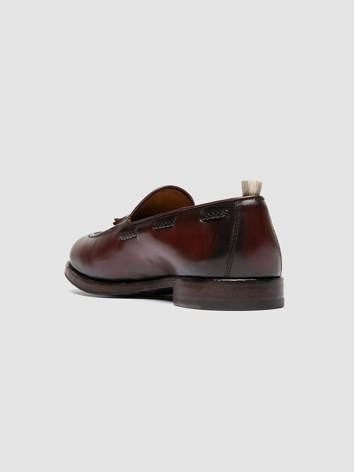 IVIES 002 - Dark Brown Leather Tassel Loafers Dance Floor Formal Sharp