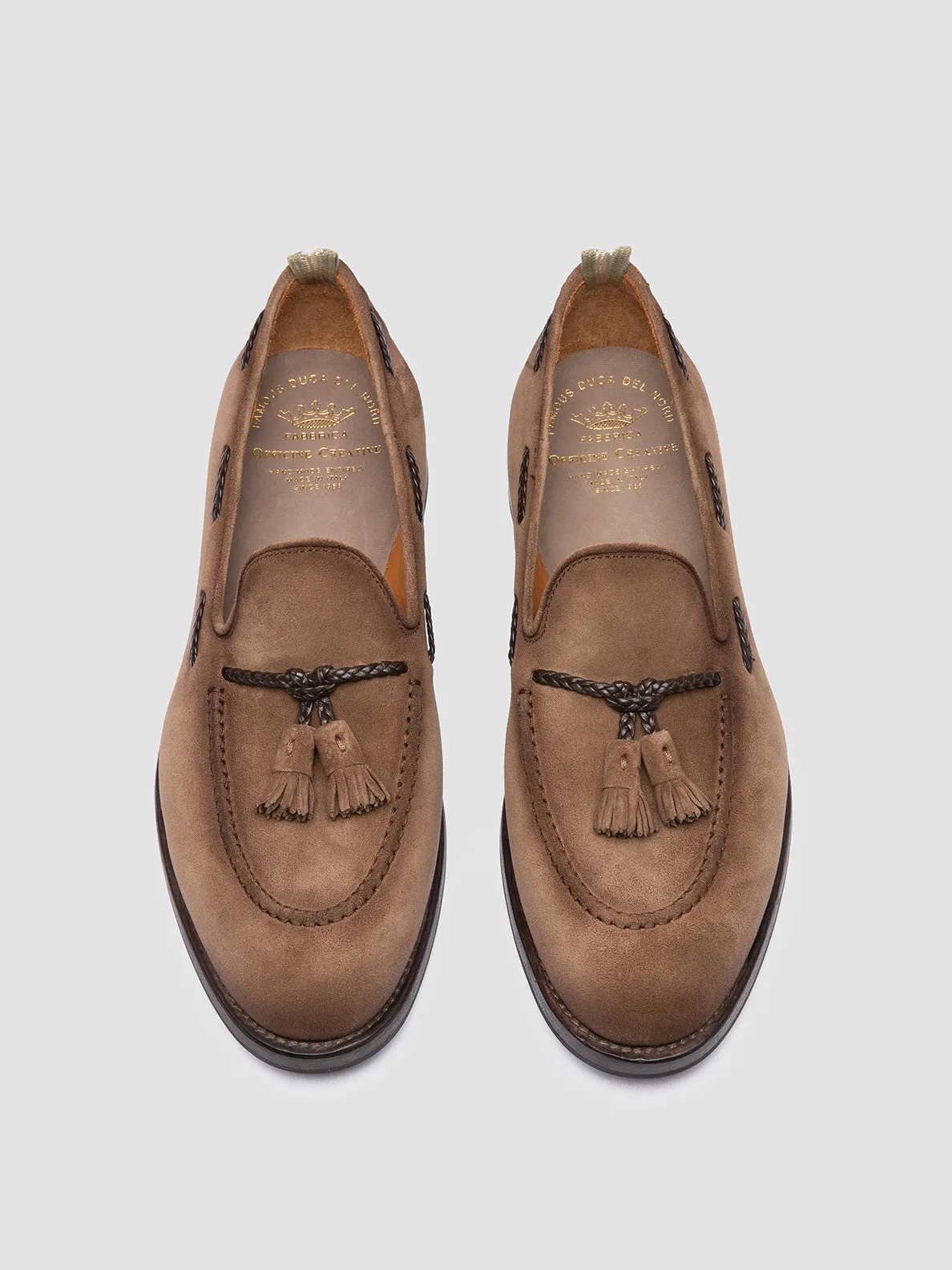IVIES 002 - Light Brown Suede Tassel Loafers Busy Schedule Easy To Clean