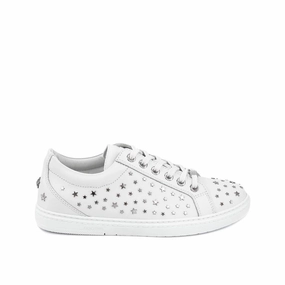 Anti - fatigue Jimmy Choo Cash Star Leather Men's Sneakers