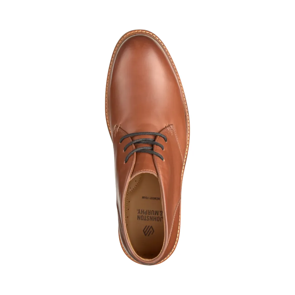 Timeless Appeal Soft Finish Johnston & Murphy Men's Calder Leather Chukka Boot in Mahogany