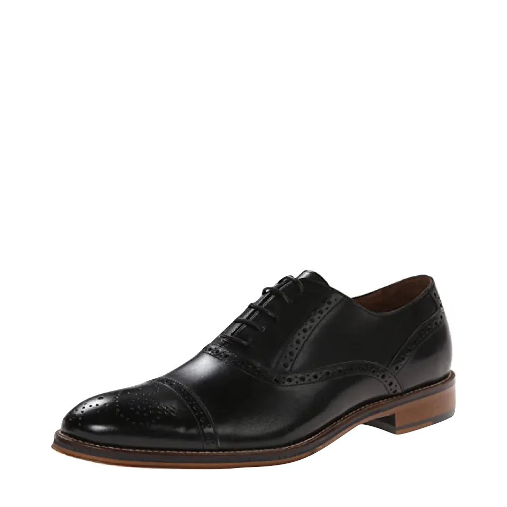 Multifunction Fit Johnston & Murphy Men's Conard 2.0 Cap Toe Oxford in Black