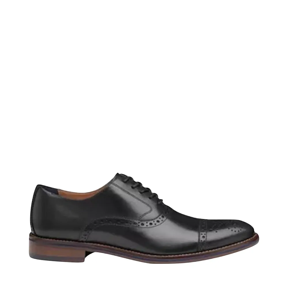 Spot Light Johnston & Murphy Men's Conard 2.0 Cap Toe Oxford in Black