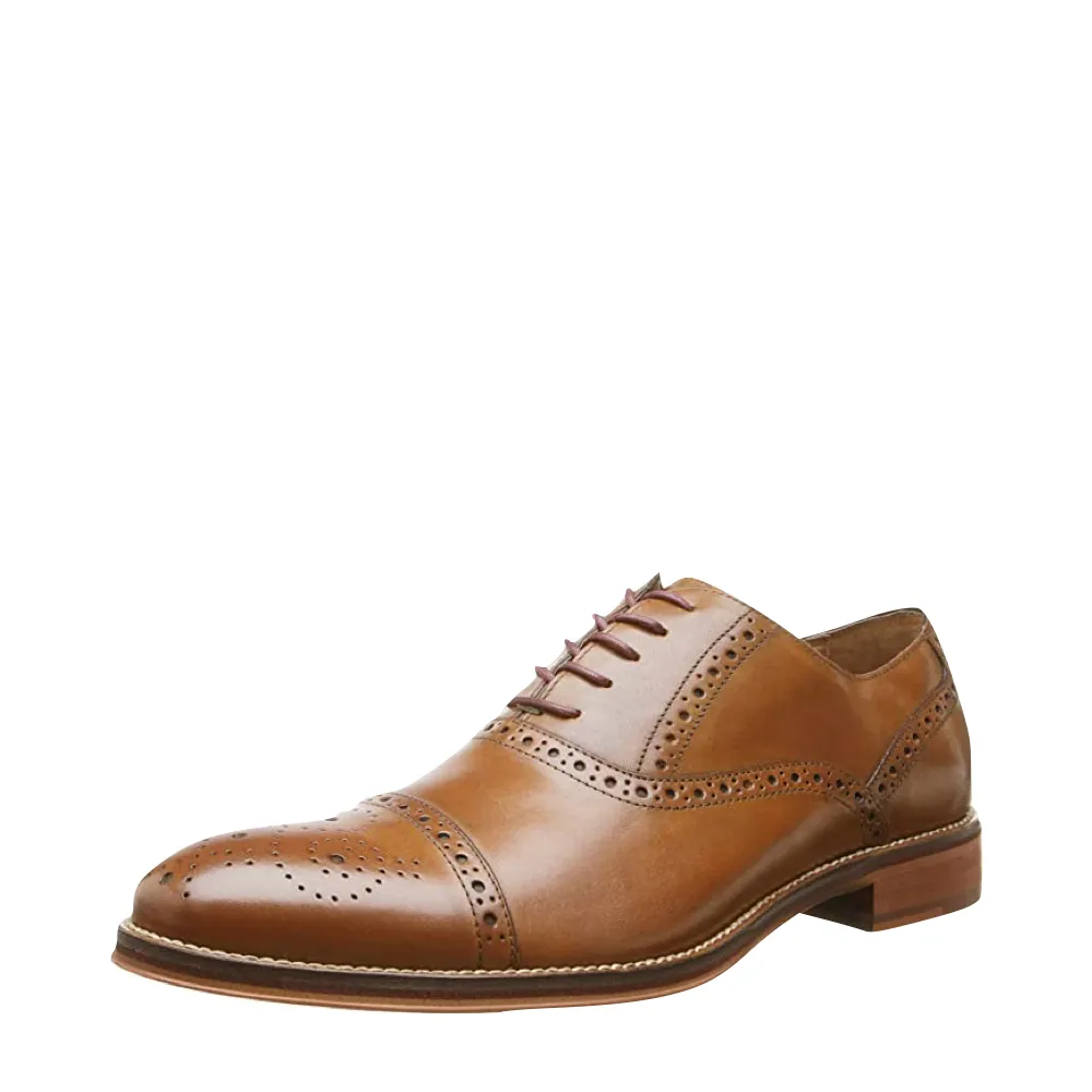 Mesh Flow Winner Shade Johnston & Murphy Men's Conard 2.0 Cap Toe Oxford in Tan
