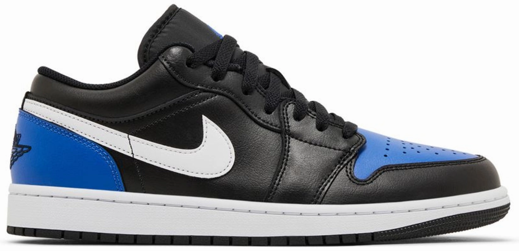 Jordan 1 Low Black Royal Toe narrow - width options shoes Endurance