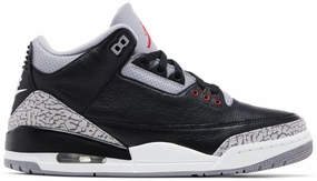Jordan 3 Retro OG Black Cement for jogging medial - support shoes