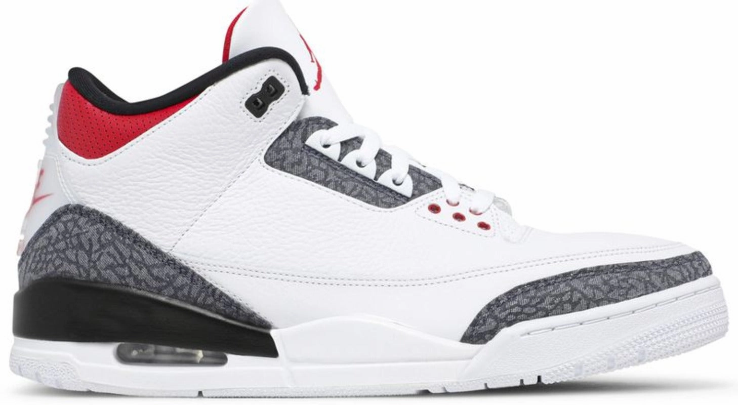 Jordan 3 Retro SE Fire Red Denim (2020) Vegan