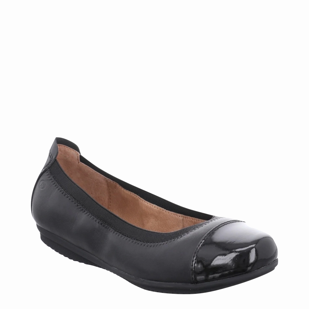 Stand Easy Airport Style Josef Seibel Women's Pippa 07 Ballet Flat in Black