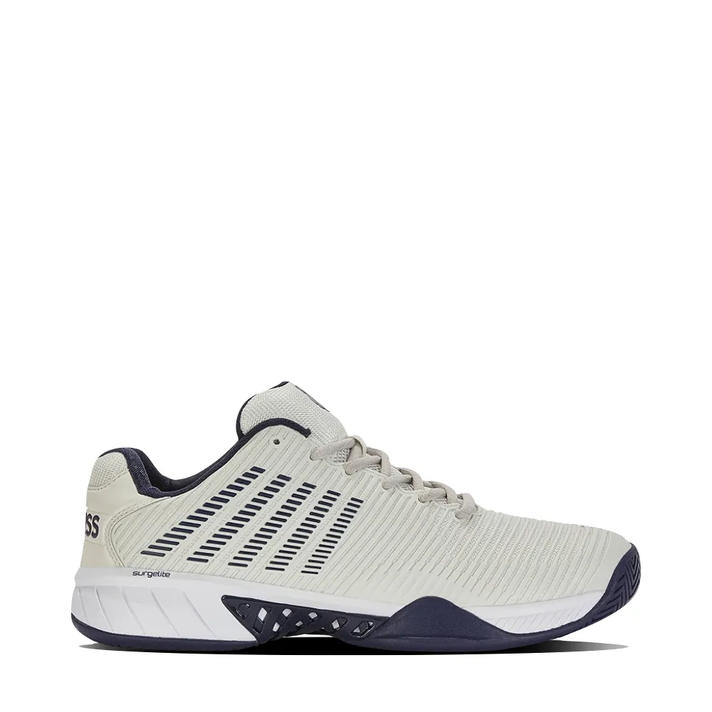 endurance drills K-Swiss Men's Hypercourt Express 2 Sneaker in Vaporous Gray/White/Peacoat