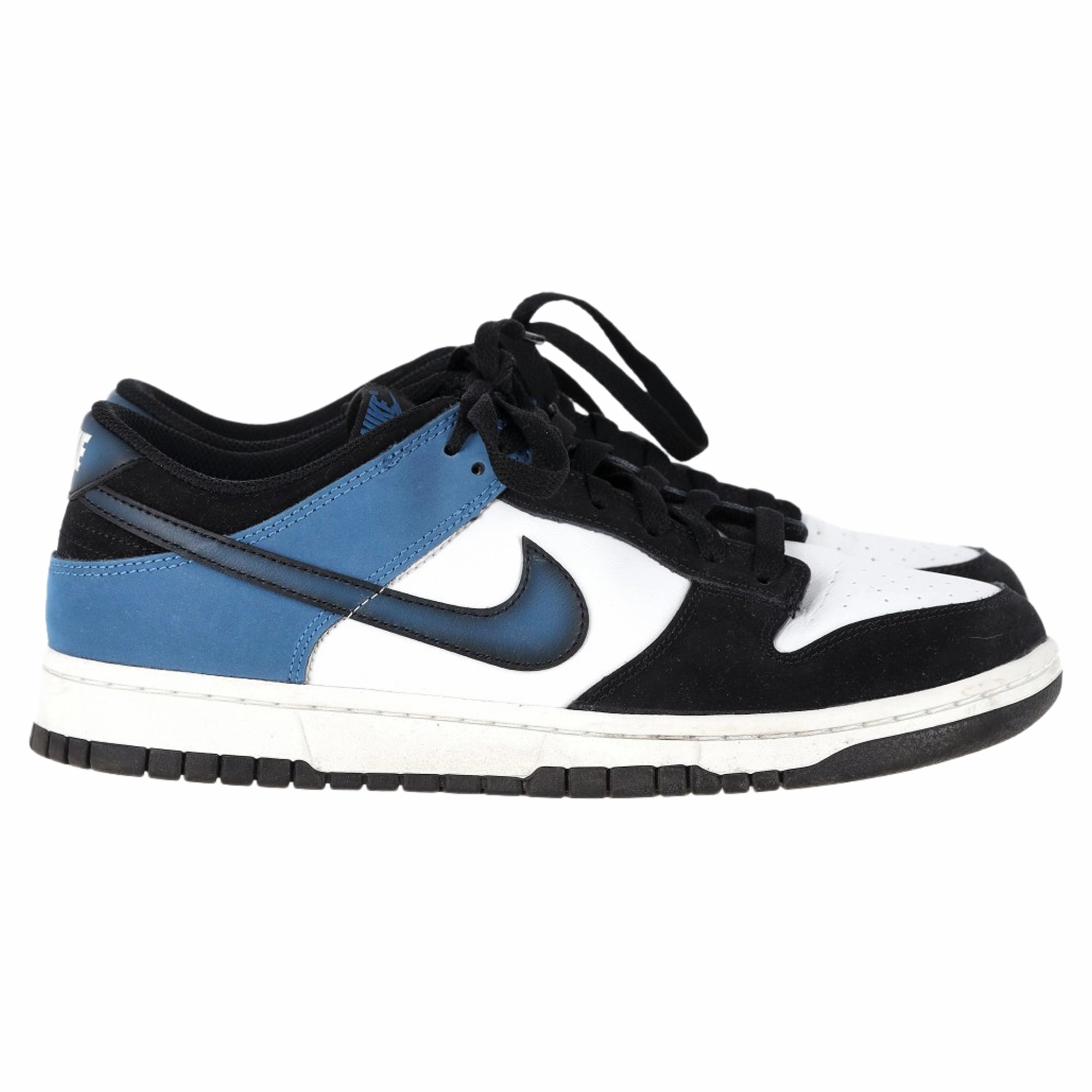 Nike Dunk Low-Top Sneakers in Industrial Blue Leather Adult - runner