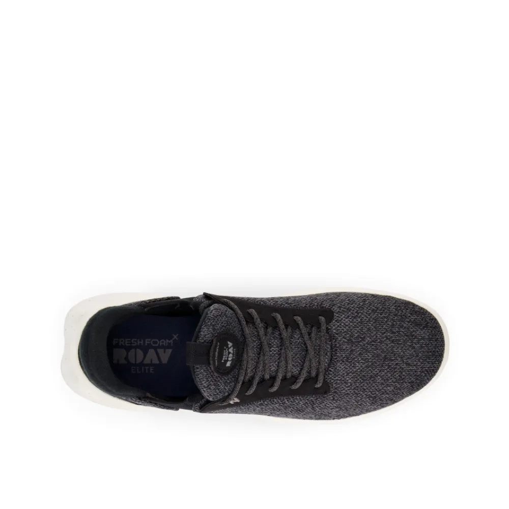 New Balance Men's Fresh Foam Roav Elite V1 Sneaker in Black Sea Salt nylon - upper shoes running in neutral colors