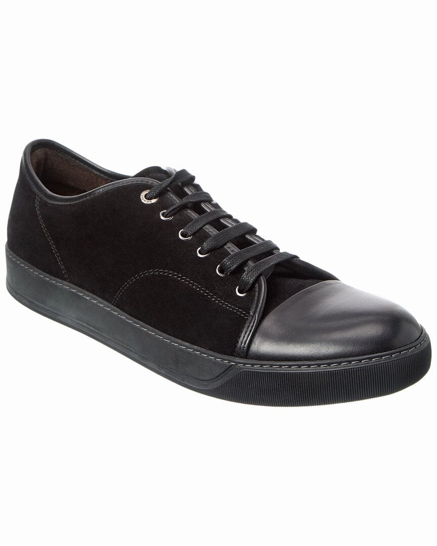 LANVIN Basket Basse Suede & Leather Sneaker travel - friendly shoe perk