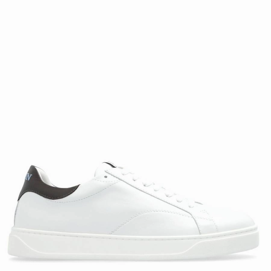 high - visibility Lanvin DBB0 Low-Top Leather Sneakers