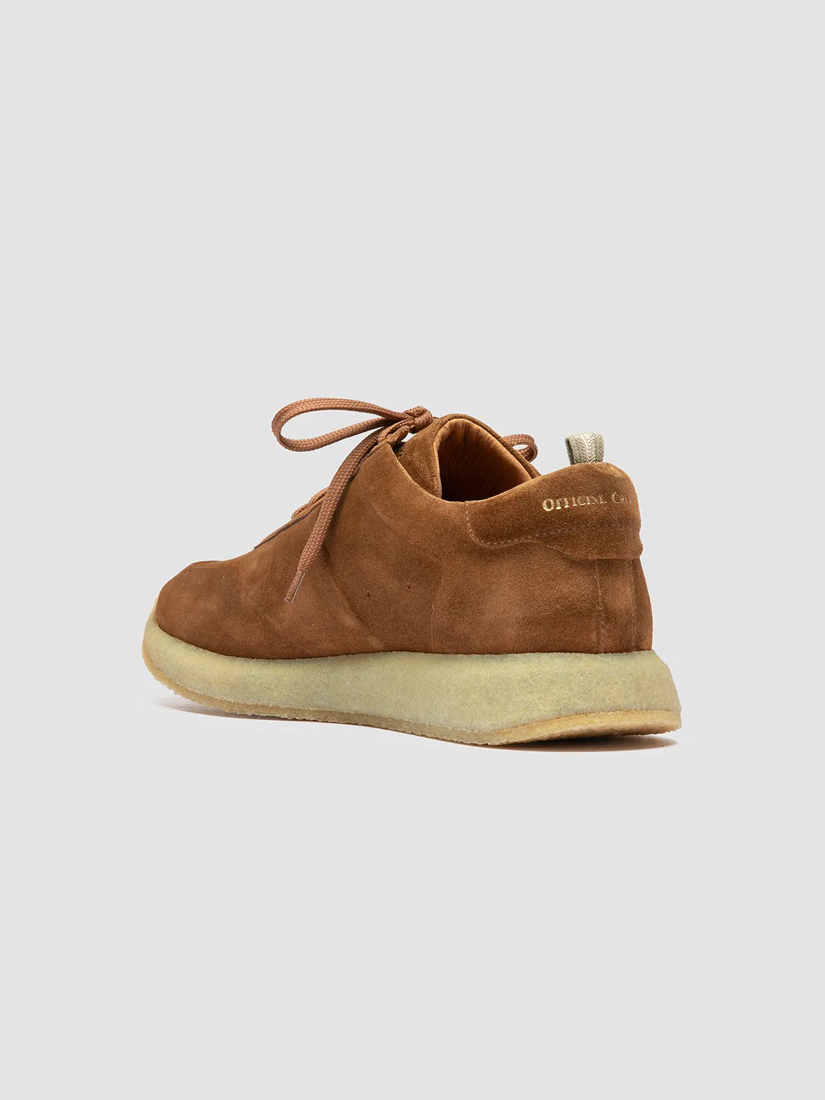 sustainable production shoes ground grip LEGEND 001 - Brown Suede Low Top Sneakers