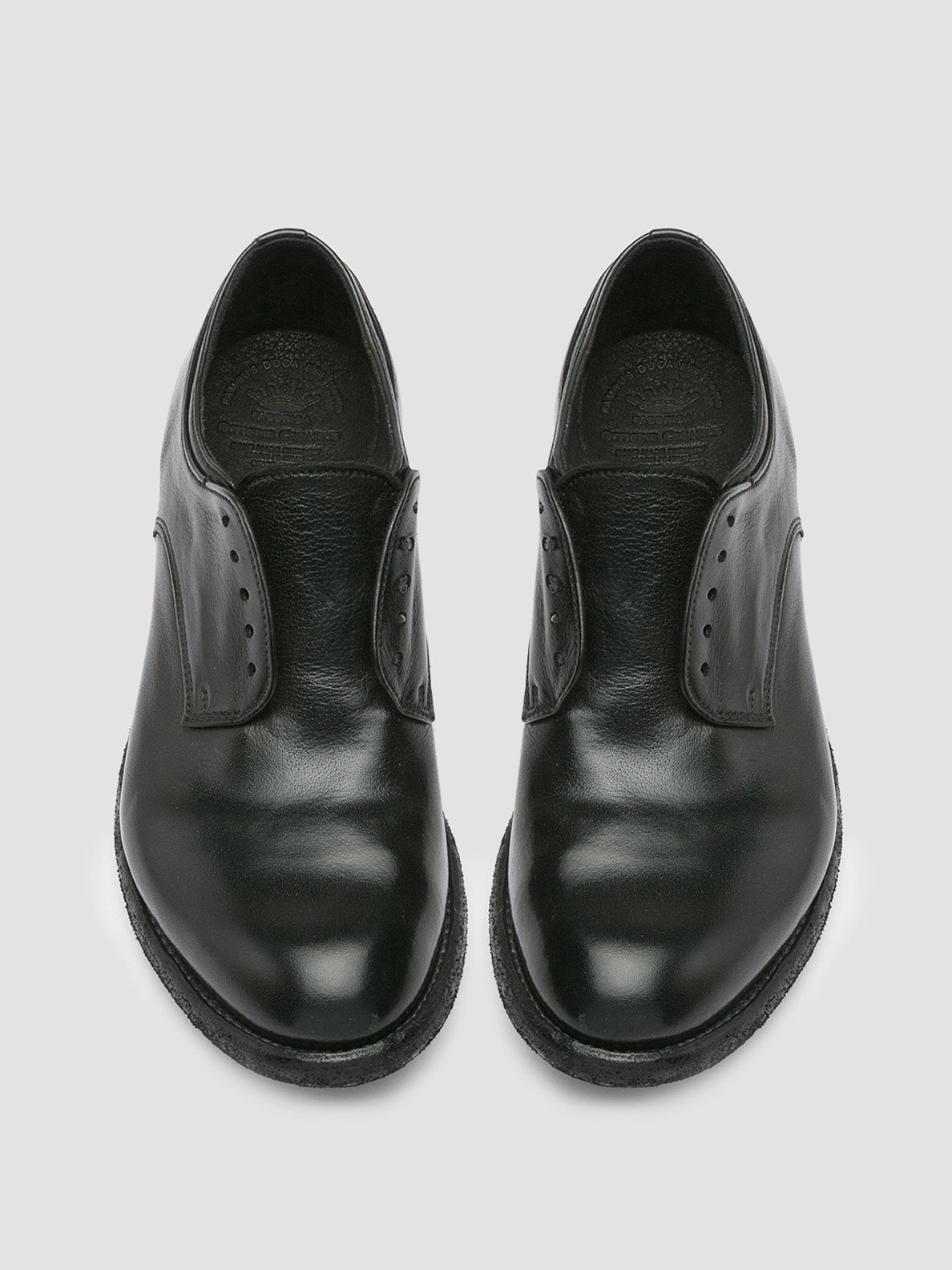 LEXIKON 012 - Black Leather Derby Shoes Refined Shape Everyday Office
