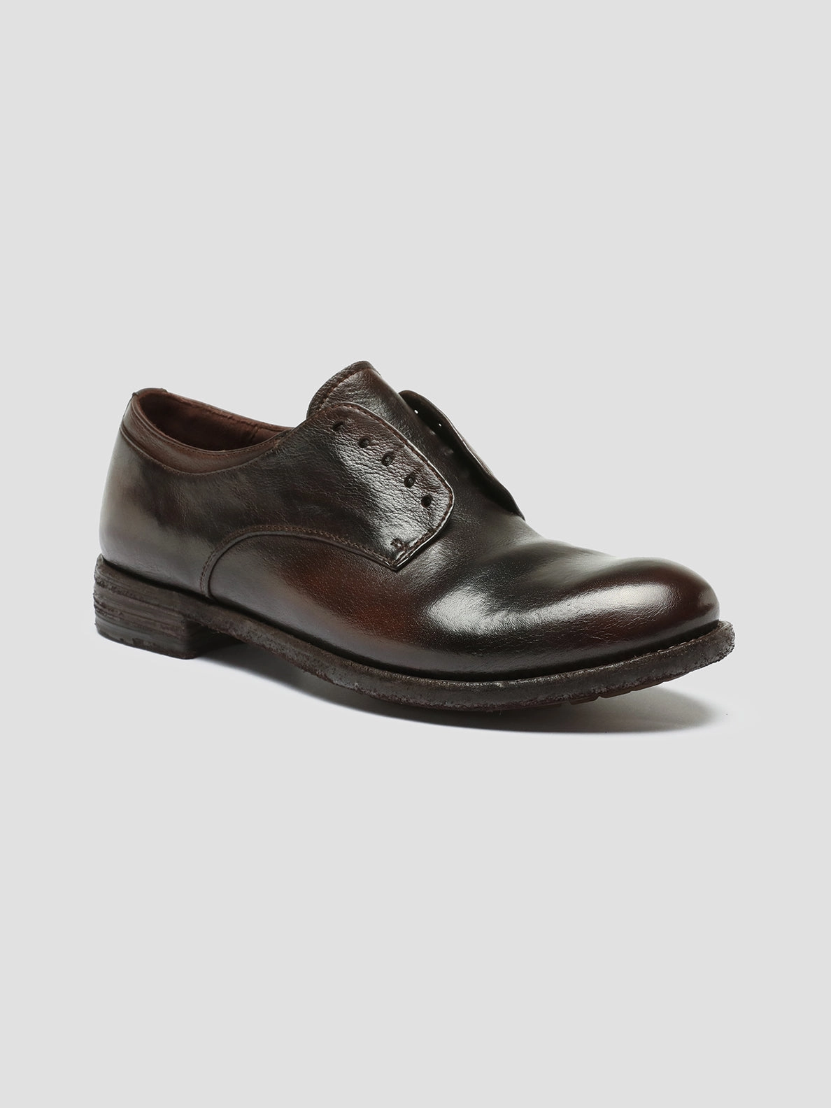 LEXIKON 012 - Brown Leather Derby Shoes Lounge Fit