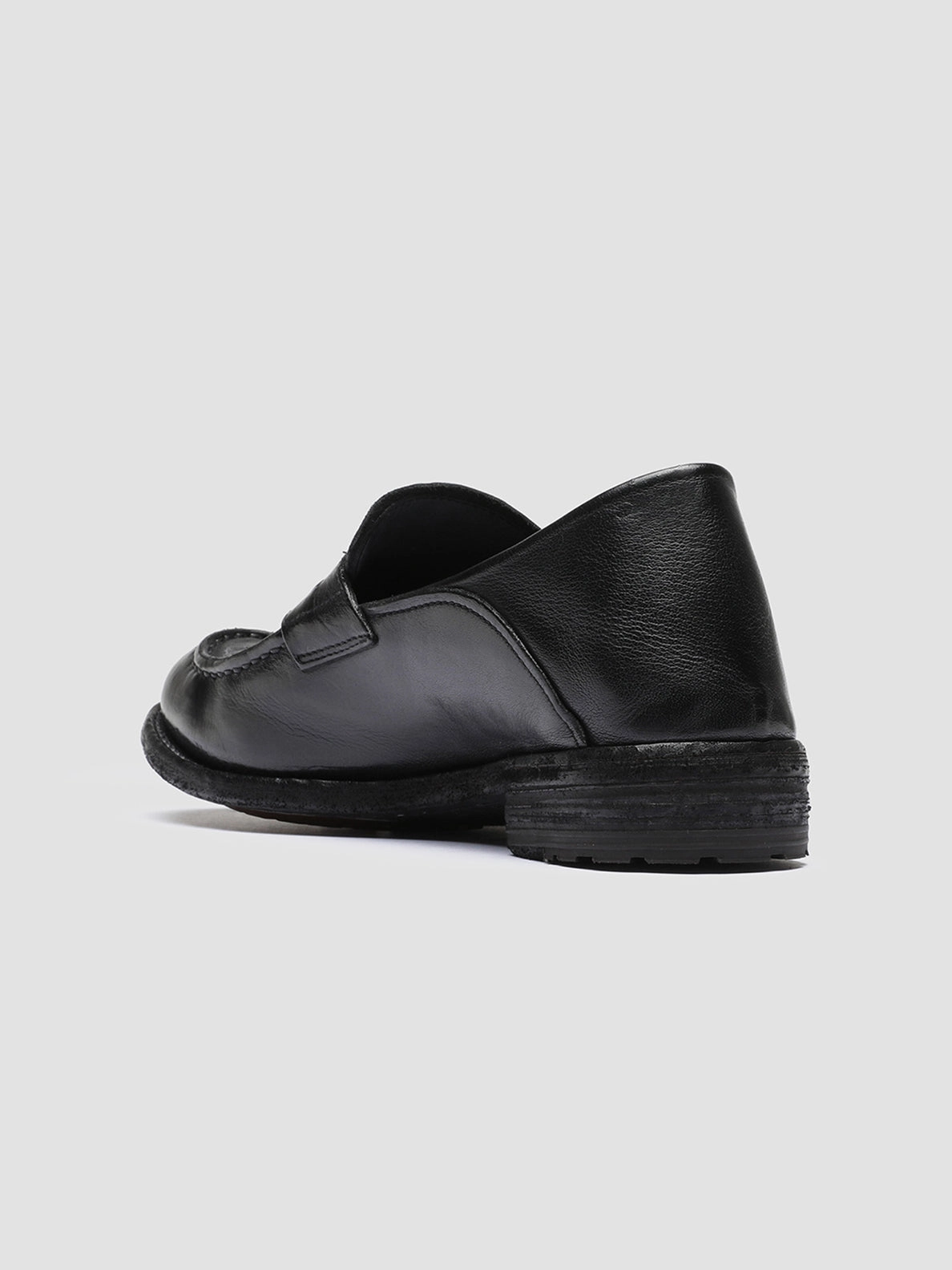Lightweight Sole Always Sharp LEXIKON 140 - Black Leather Penny Loafers