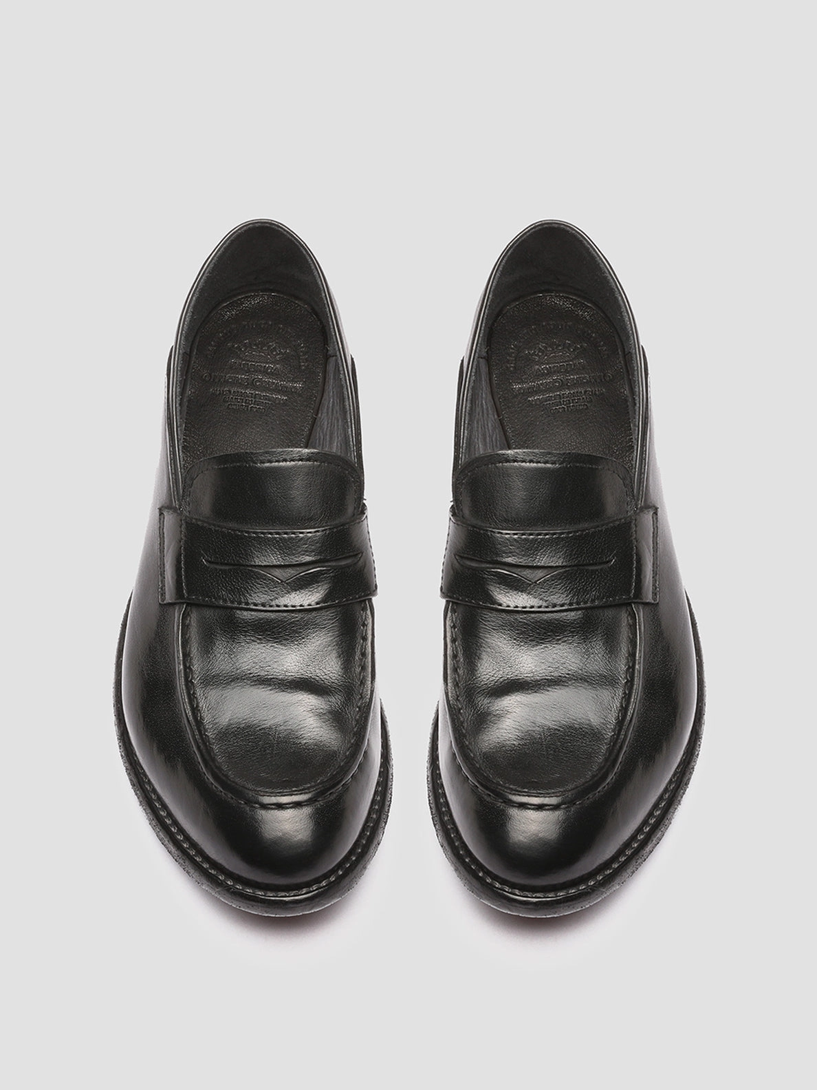 Summer cool LEXIKON 140 - Black Leather Penny Loafers