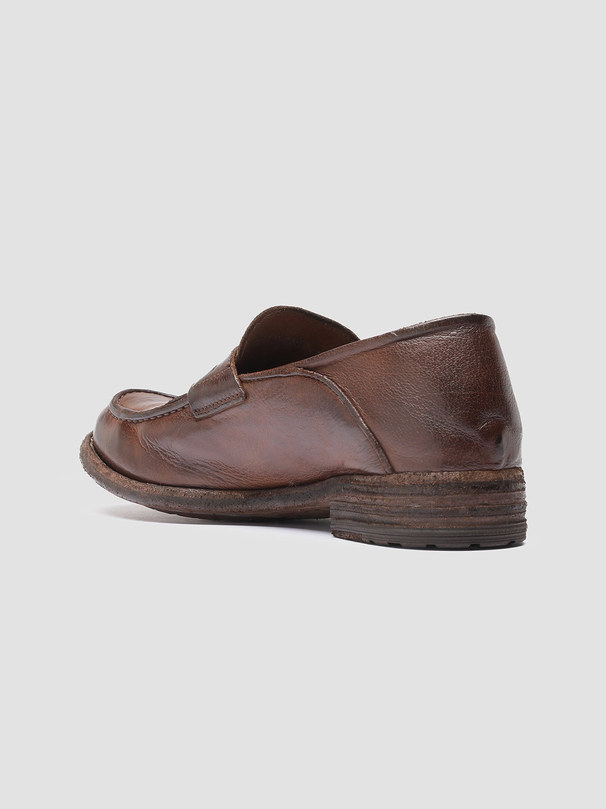 LEXIKON 140 - Brown Leather Penny Loafers Moisture wicking