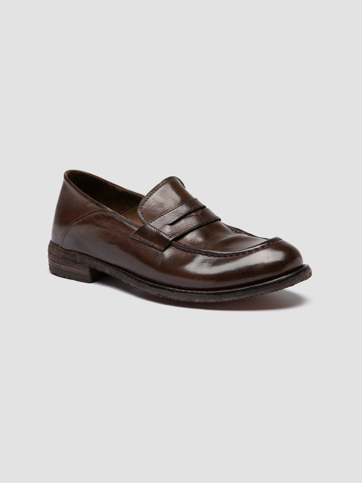 Stand Easy LEXIKON 140 - Dark Brown Leather Penny Loafers