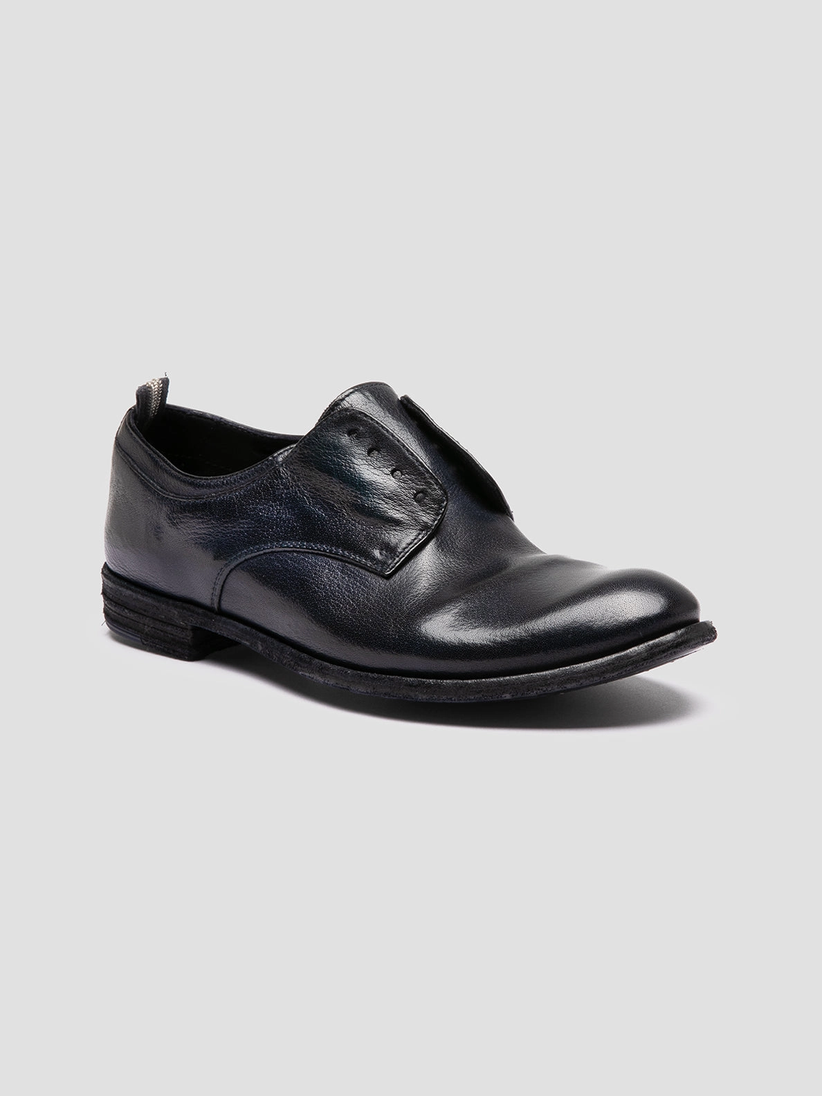 First Look Union Fit LEXIKON 501 - Navy Leather Derby Shoes