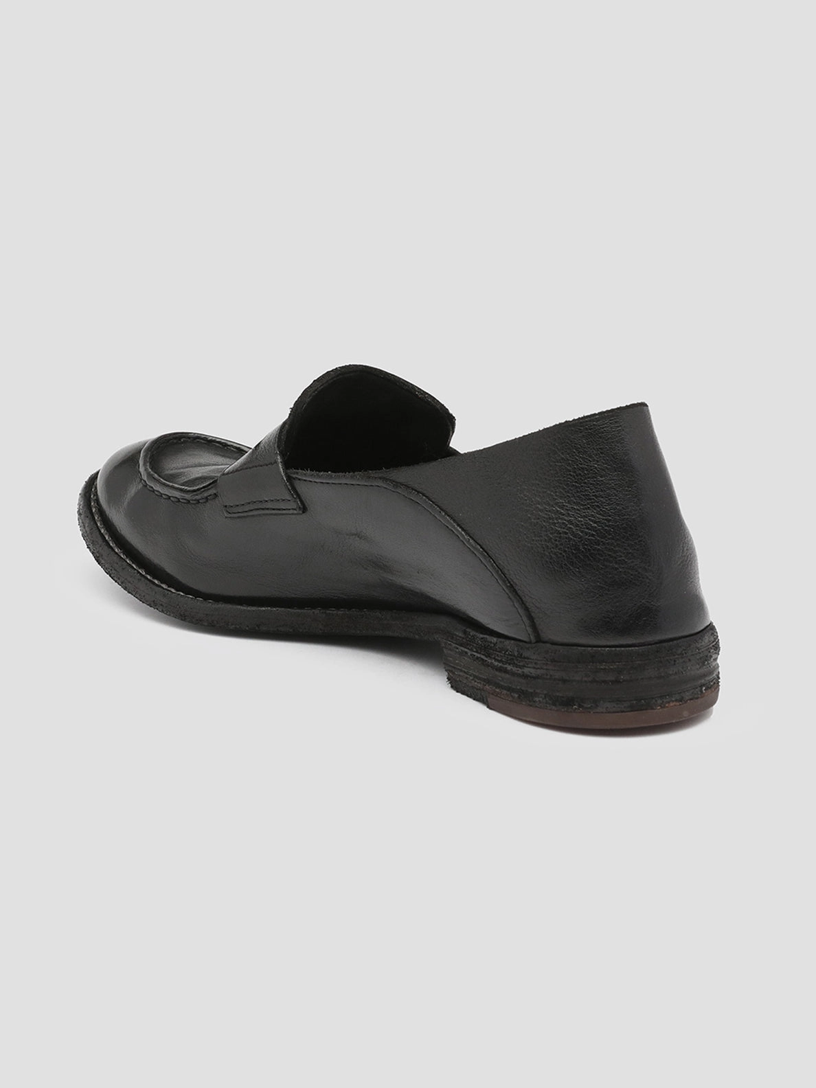 LEXIKON 516 - Black Leather Loafers Subtle Fashion Modern Look