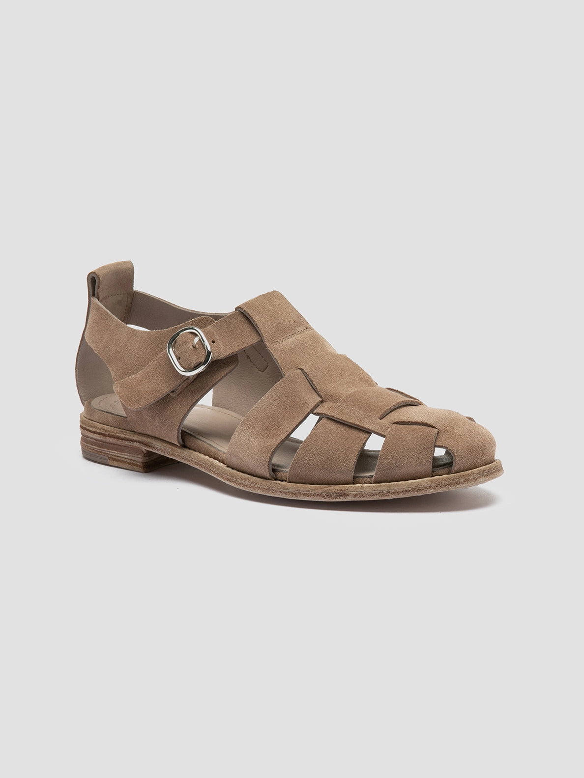 LEXIKON 536 - Taupe Suede Sandals Quick Move Casual Footwear for Every Day