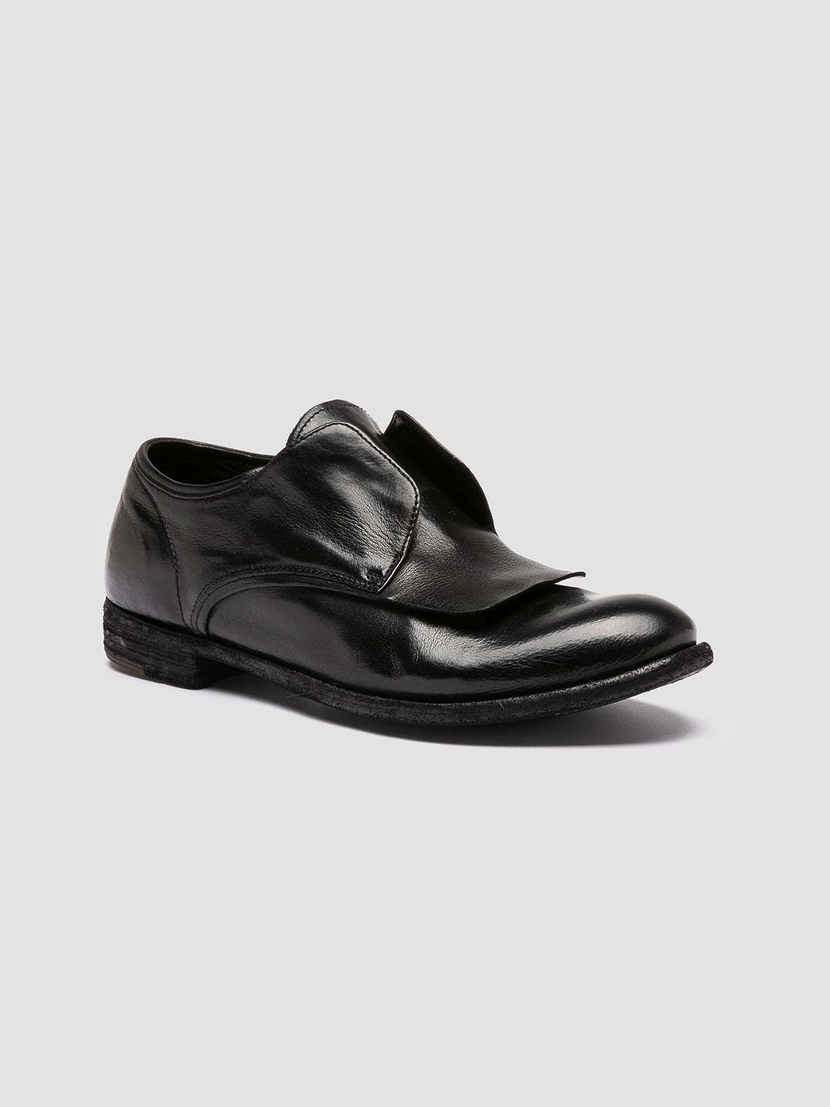 Modern Edge Calfskin Upper LEXIKON 550 - Black Leather Derby Shoes