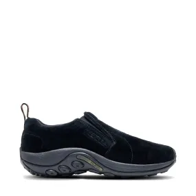 Flip Hike Shine Step Merrell Men's Jungle Moc Pigskin Nubuck Slip On in Midnight Black
