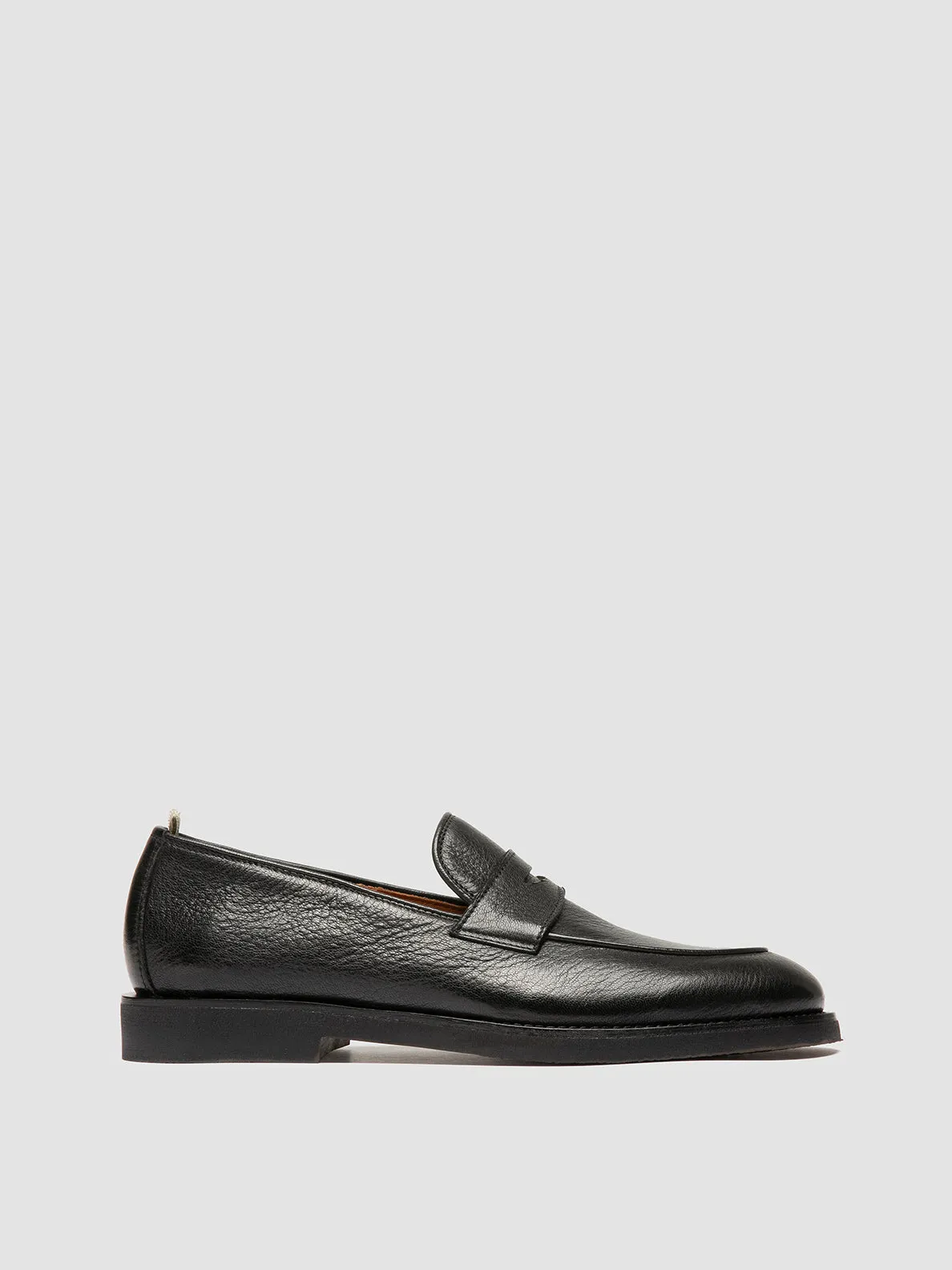 Air permeable OPERA FLEXI 101 - Black Leather Penny Loafers