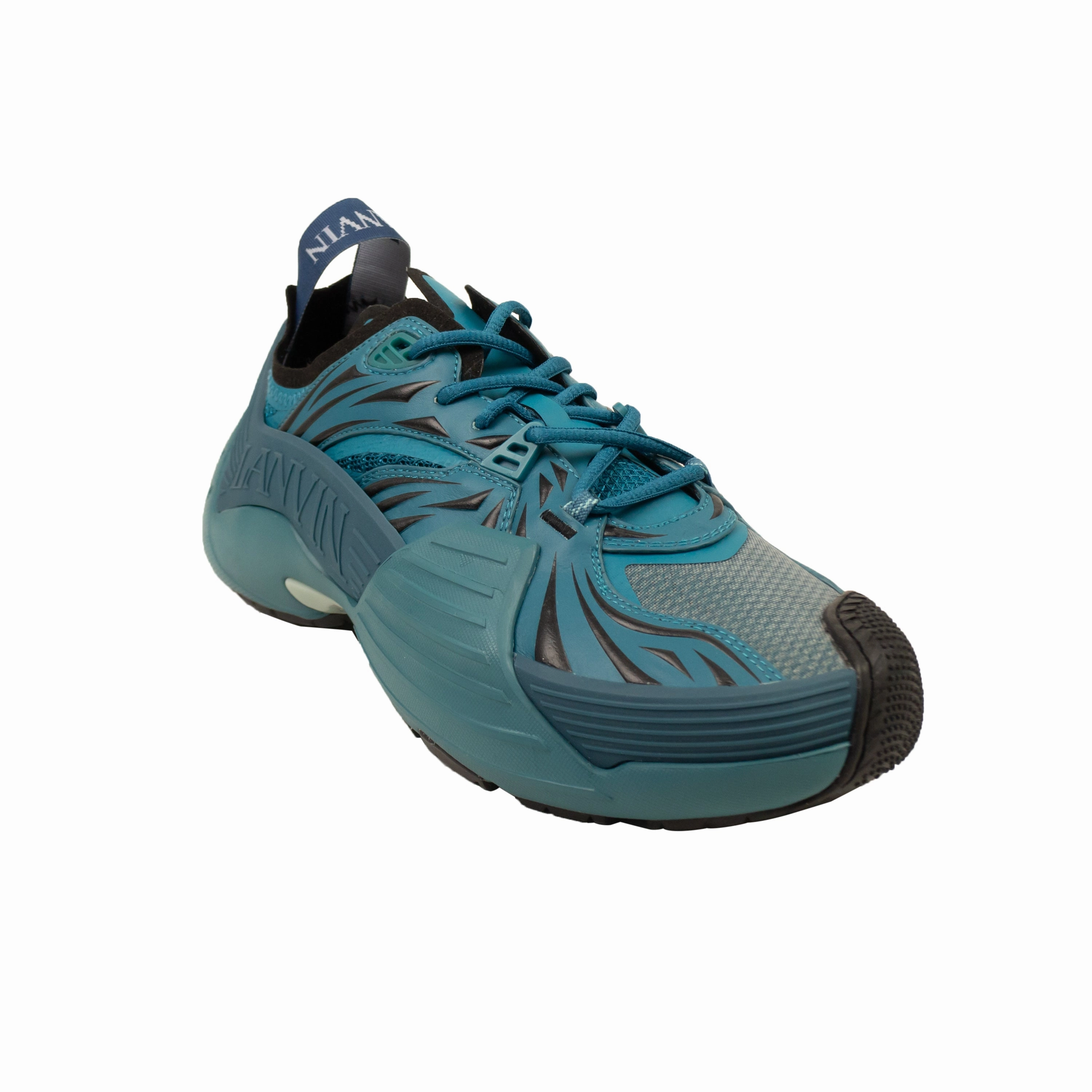 Turqouise Blue Flash X Low Top Athletic Sneakers Dust - resistant orthotic - friendly