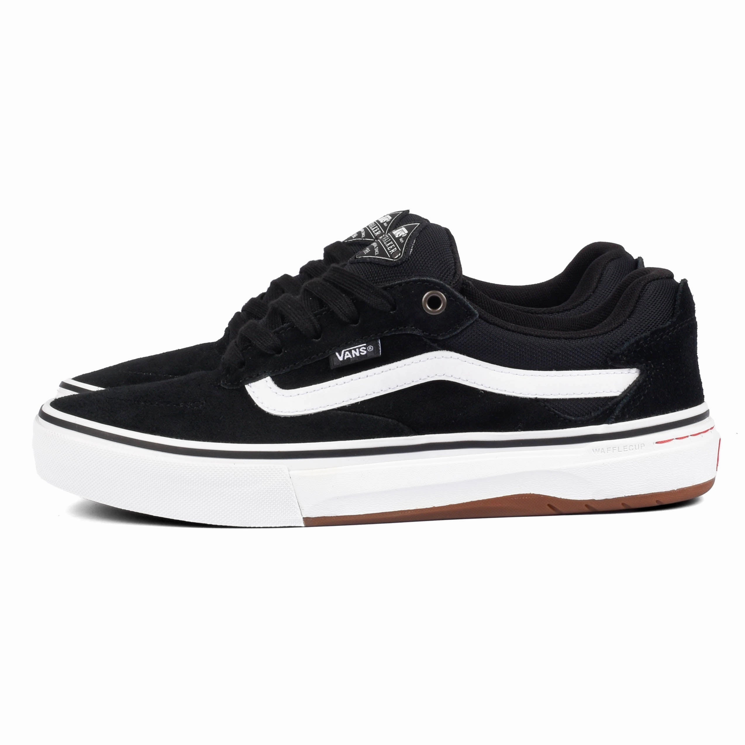 Vans - Skate Kyle Walker Wafflecup (Black/White) competitive runners cross - country shoes