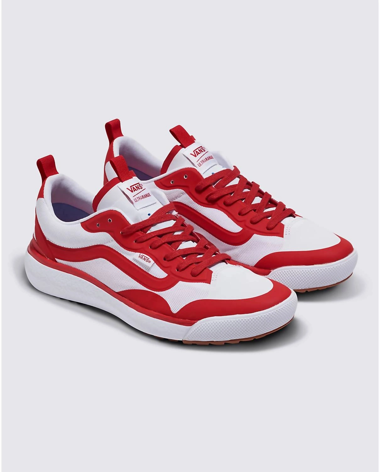 Men's Ultrarange Exo Sneaker In White/red Cushioned Footbed